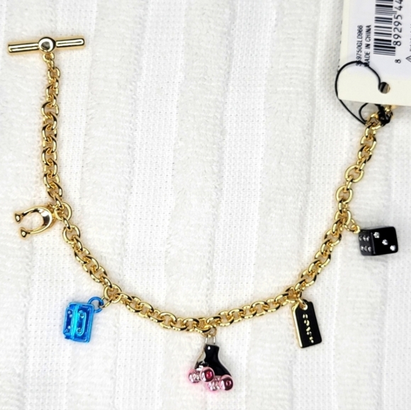 🛼Coach 70~80's Retro Multi Charm Bracelet - Picture 8 of 8
